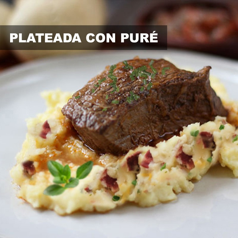 Plateada con puré